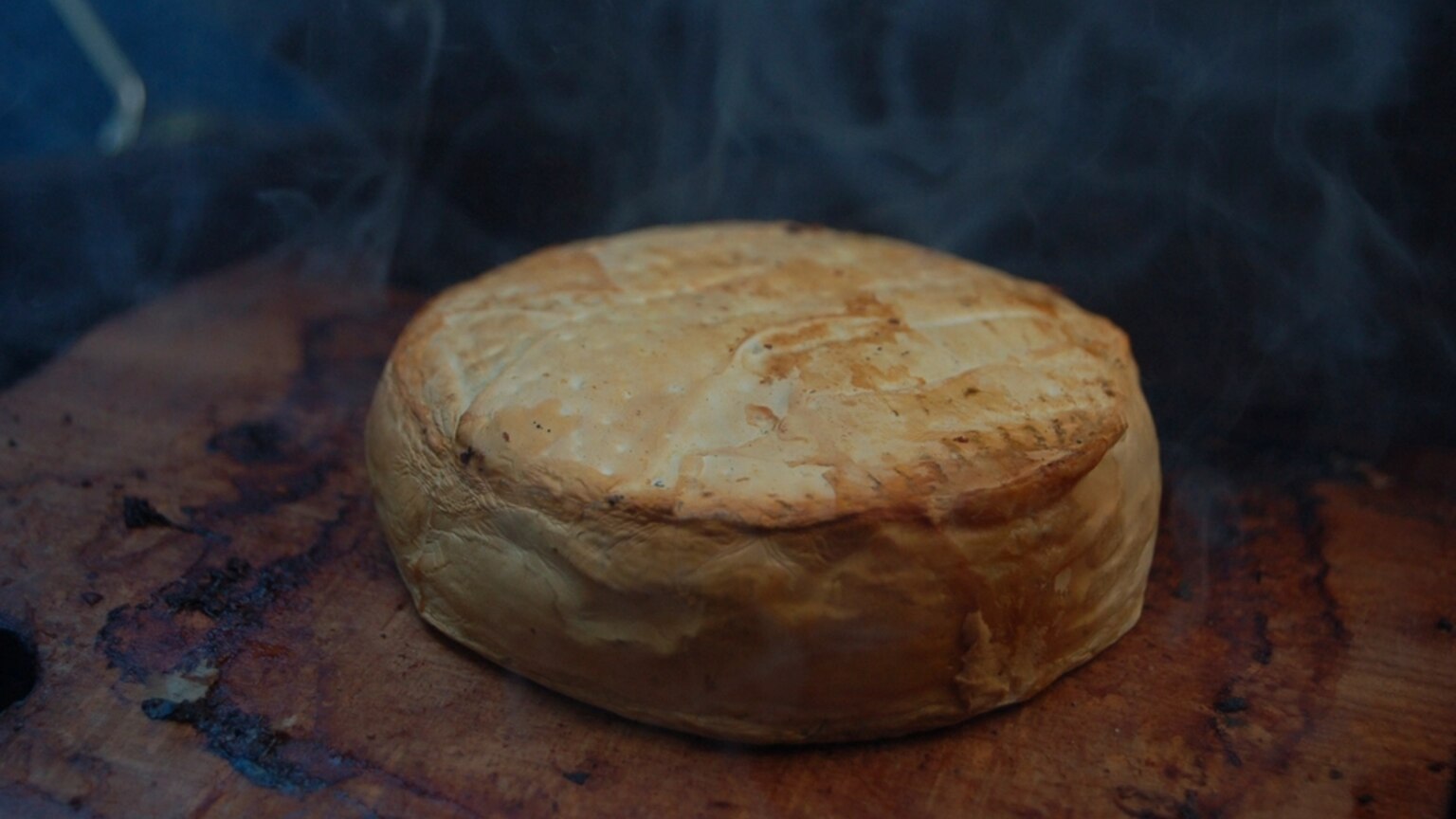 Mont d'or fondu et doré à l'airfryer