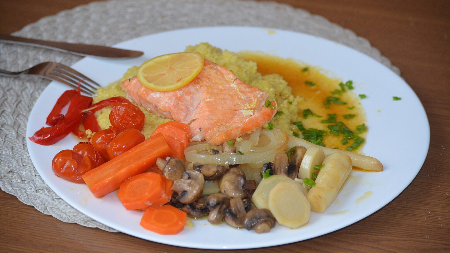 Pavés de saumon dorés et moelleux à l'airfryer